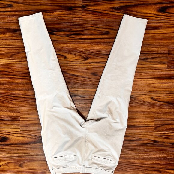 Lululemon Men's Commission Pant 34 Beige Khaki Stretch Cotton VersaTwill FLAWS - Picture 2 of 8